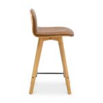 Napoli Leather Counter Stool Tan YC-1020-40 YC 1020 40 02