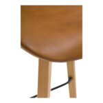 Napoli Leather Counter Stool Tan YC-1020-40 YC 1020 40 05
