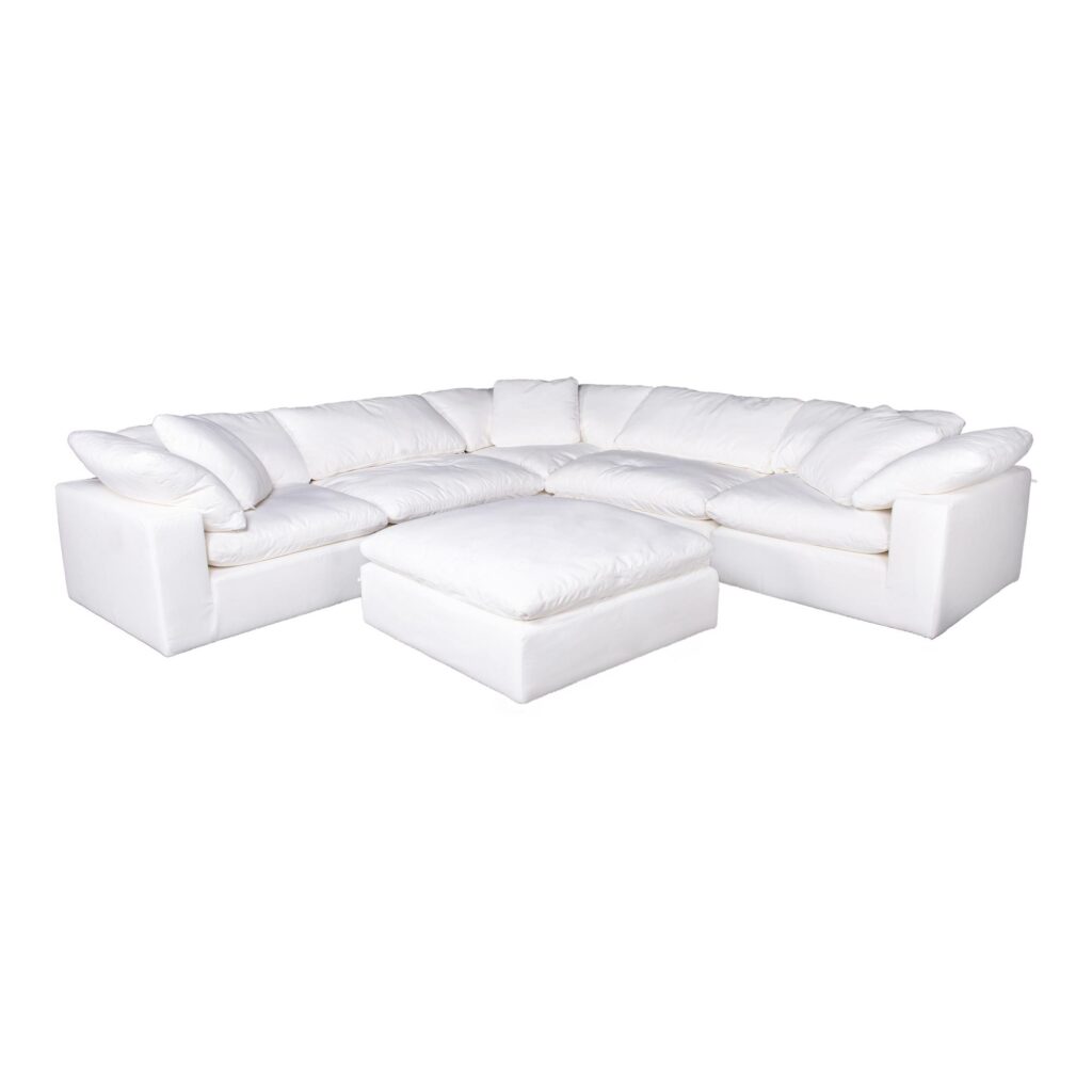 Clay Ottoman Livesmart Fabric White YJ-1002-05 YJ 1002 05 05