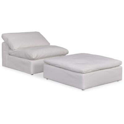 Clay Ottoman Livesmart Fabric White YJ-1002-05 YJ 1002 05 06