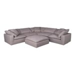Clay Ottoman Livesmart Fabric Light Grey YJ-1002-29 YJ 1002 29 05