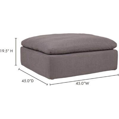 Clay Ottoman Livesmart Fabric Light Grey YJ-1002-29 YJ 1002 29 70