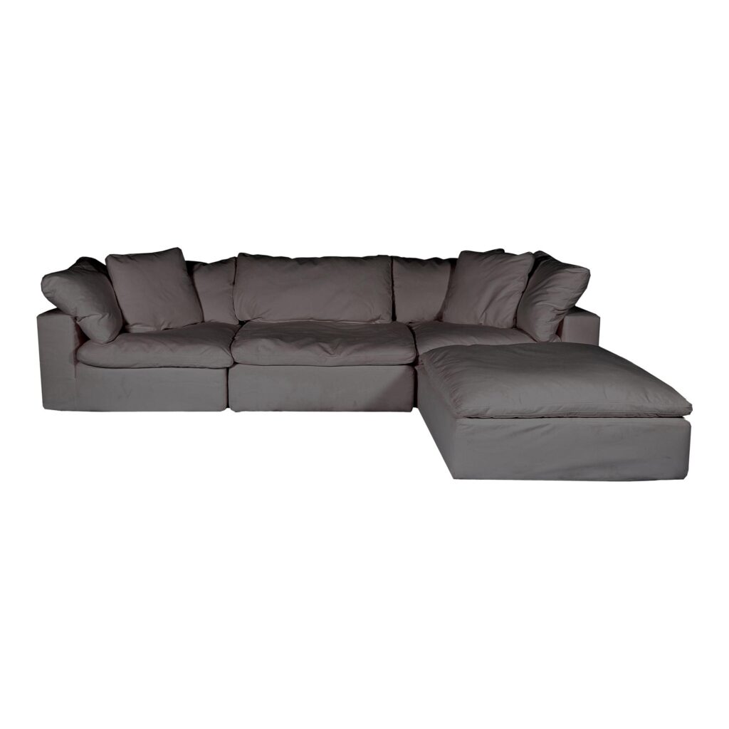 Clay Lounge Modular Sectional Livesmart Fabric Light Grey YJ-1008-29 YJ 1008 29