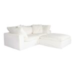 Clay Nook Modular Sectional Livesmart Fabric White YJ-1009-05 YJ 1009 05 01