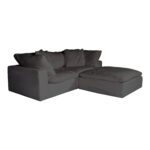 Clay Nook Modular Sectional Livesmart Fabric Light Grey YJ-1009-29 YJ 1009 29 01