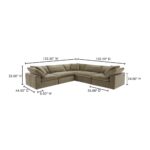 Clay Classic L Modular Sectional Performance Fabric YJ-1010-16 YJ 1010 16 70