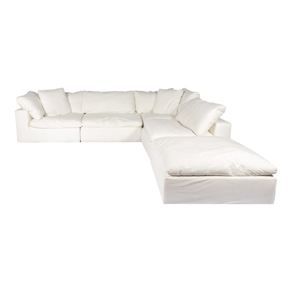 Clay Dream Modular Sectional Livesmart Fabric White YJ-1011-05 YJ 1011 05