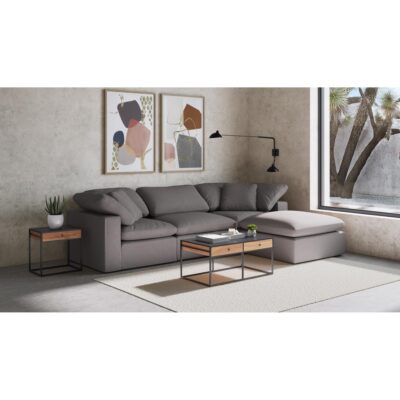 Terra Condo Ottoman Livesmart Fabric Light Grey 12 Terra Condo Ottoman Livesmart Fabric Light Grey YJ-1014-29 YJ 1014 29 50
