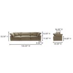 Clay Modular Sofa Performance Fabric YJ-1026-16 YJ 1026 16 70