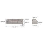 Clay Modular Sofa Performance Fabric YJ-1026-29 YJ 1026 29 70