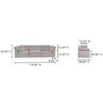 Terra Modular Sofa Performance Fabric YJ-1027-29 YJ 1027 29 70