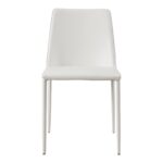Nora Dining Chair White Vegan Leather-Set Of Two YM-1004-18 YM 1004 18