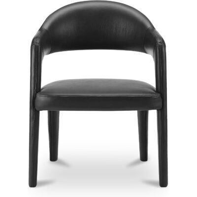 Martens Dining Chair Black Leather