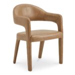 Martens Dining Chair Brown Leather YM-1009-03 YM 1009 03 Martens diagR shadsilo