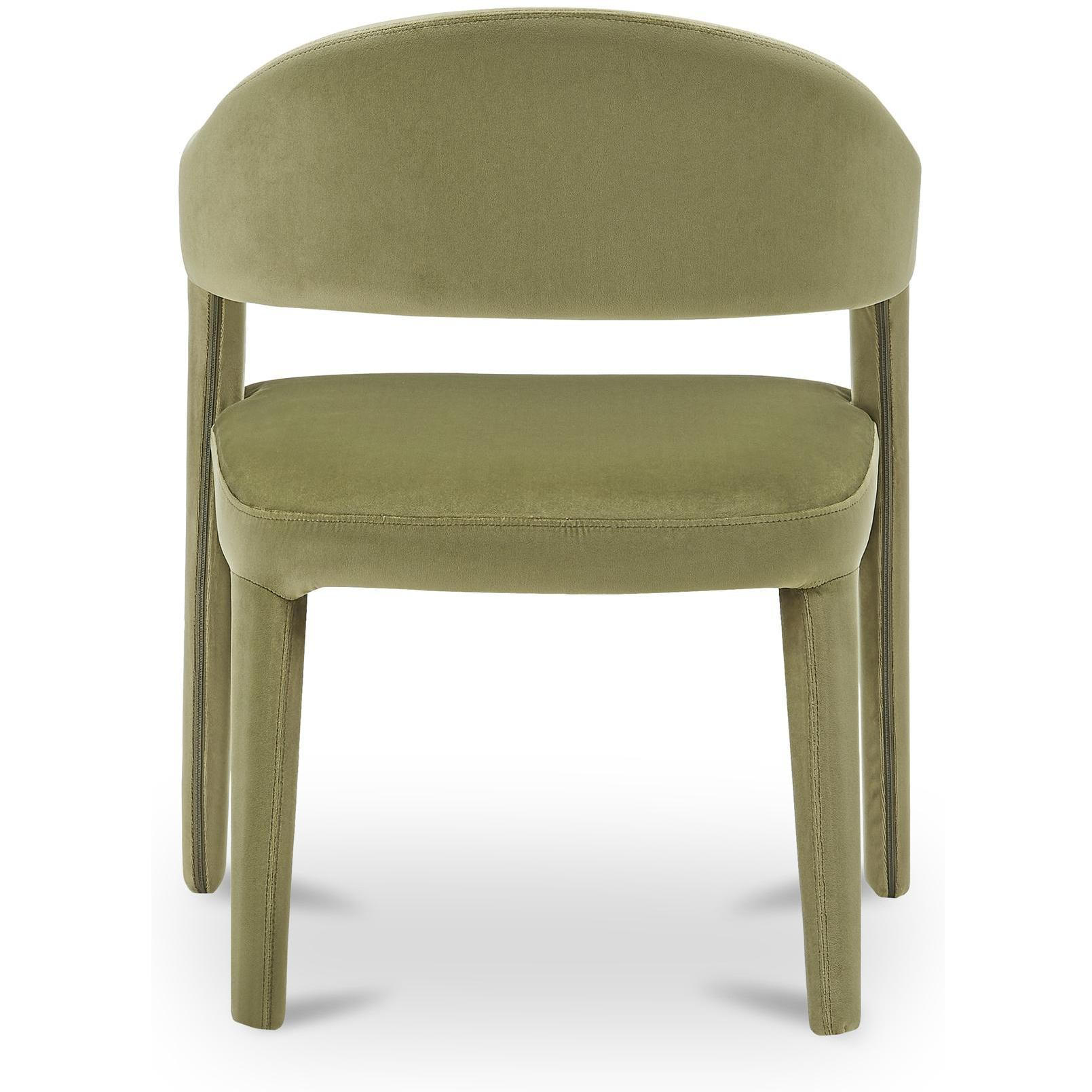 Martens Dining Chair Green Velvet 5 Martens Dining Chair Green Velvet - Image 5