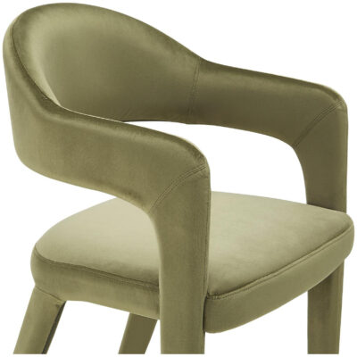 Martens Dining Chair Green Velvet 14 Martens Dining Chair Green Velvet YM-1009-27 YM 1009 27 Martens closeup shadsilo