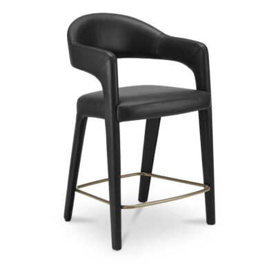Martens Counter Stool Black Leather 11 Martens Counter Stool Black Leather YM-1010-02 YM 1010 02 Martens diagR shadsilo