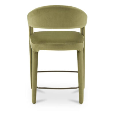 Martens Counter Stool Green Velvet 13 Martens Counter Stool Green Velvet YM-1010-27 YM 1010 27 Martens back shadsilo