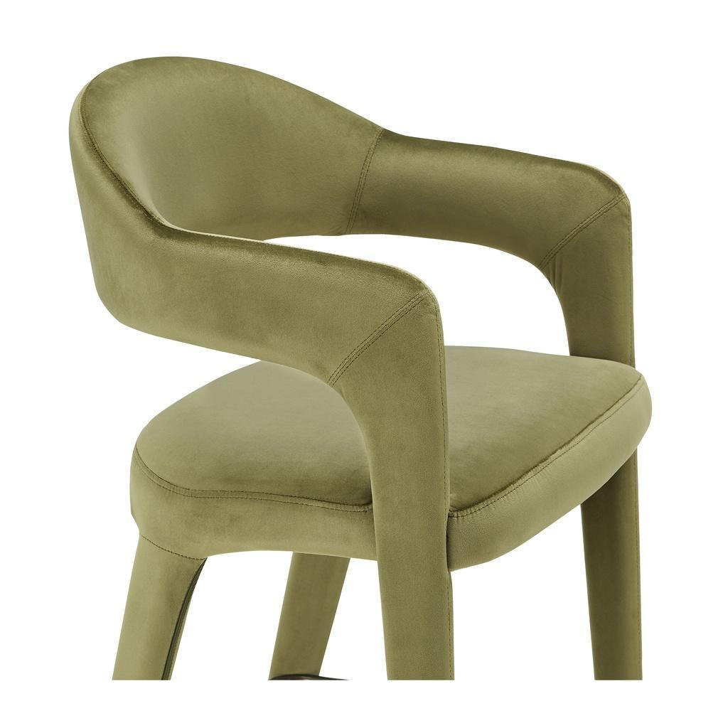 Martens Counter Stool Green Velvet 6 Martens Counter Stool Green Velvet - Image 6