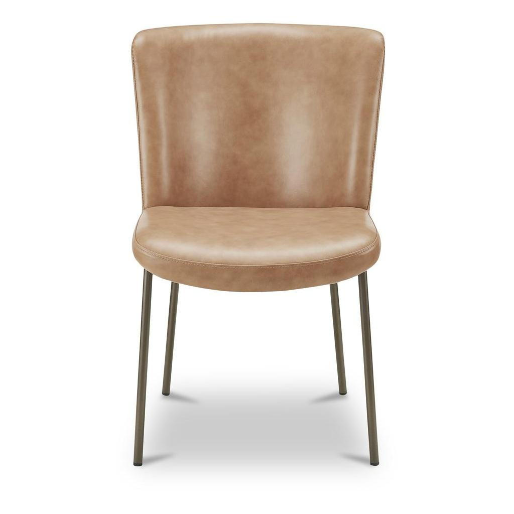 Early Dining Chair Tan Leather (Set of Two) 2 Early Dining Chair Tan Leather (Set of Two) - Image 2