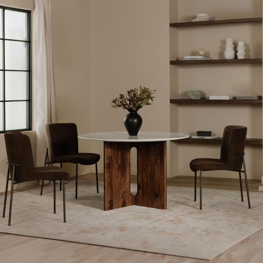 Early Dining Chair Dark Brown - Set Of Two - Image 7