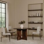 Early Dining Chair Beige - Set Of Two YM-1012-34 YM 1012 34 00