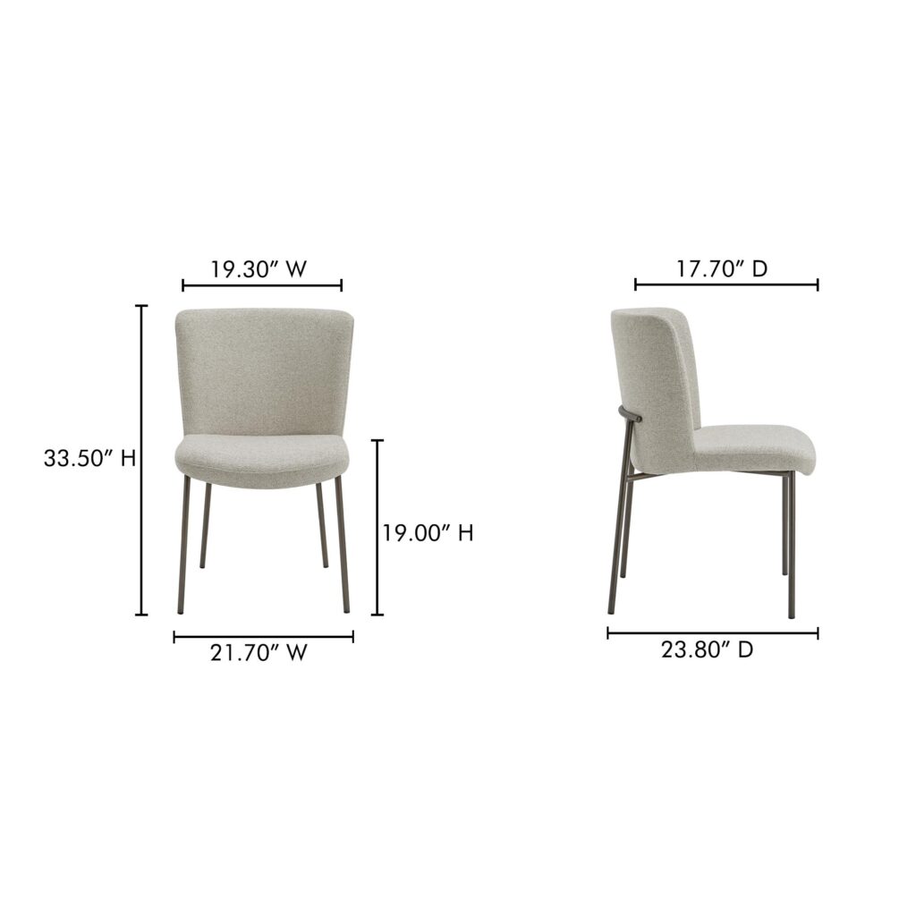 Early Dining Chair Beige - Set Of Two - Image 8