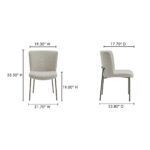 Early Dining Chair Beige - Set Of Two YM-1012-34 YM 1012 34 70