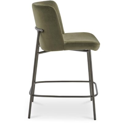 Early Counter Stool Faux Green Mohair 11 Early Counter Stool Faux Green Mohair YM-1013-27 YM 1013 27 Early side shadsilo