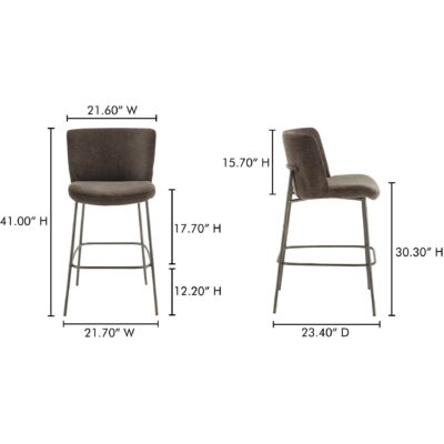 Early Bar Stool Dark Brown 15 Early Bar Stool Dark Brown YM-1014-20 YM 1014 20 70