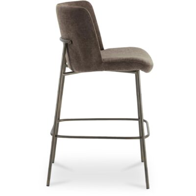 Early Bar Stool Dark Brown 10 Early Bar Stool Dark Brown YM-1014-20 YM 1014 20 Early side right shadsilo