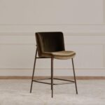 Early Bar Stool Faux Green Mohair YM-1014-27 YM 1014 27 10