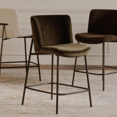 Early Bar Stool Faux Green Mohair 14 Early Bar Stool Faux Green Mohair YM-1014-27 YM 1014 27 11