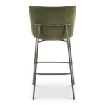 Early Bar Stool Faux Green Mohair YM-1014-27 YM 1014 27 Early back shadsilo