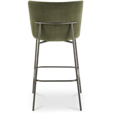 Early Bar Stool Faux Green Mohair 11 Early Bar Stool Faux Green Mohair YM-1014-27 YM 1014 27 Early back shadsilo