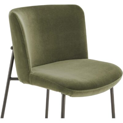Early Bar Stool Faux Green Mohair 12 Early Bar Stool Faux Green Mohair YM-1014-27 YM 1014 27 Early closeup shadsilo