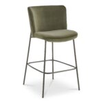 Early Bar Stool Faux Green Mohair YM-1014-27 YM 1014 27 Early diagR shadsilo