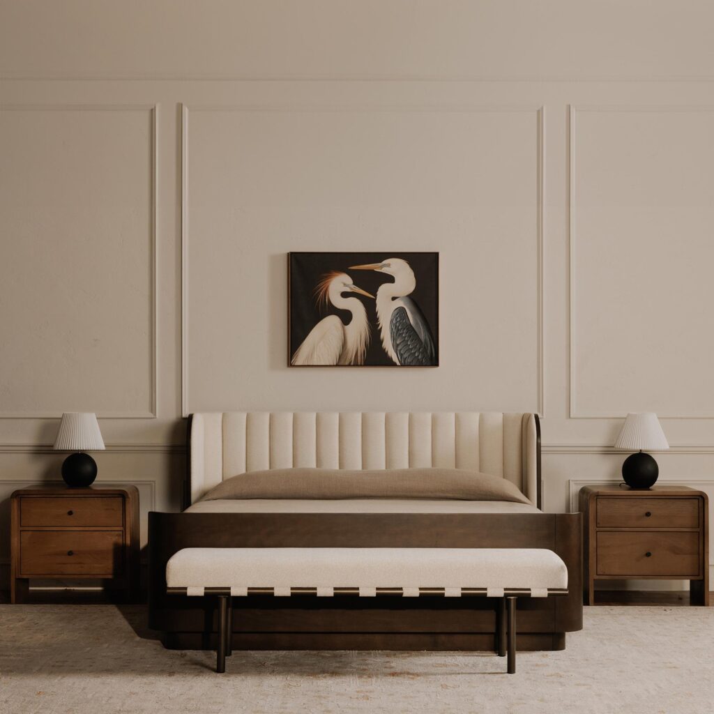 Carson Dining Bench Beige - Image 6
