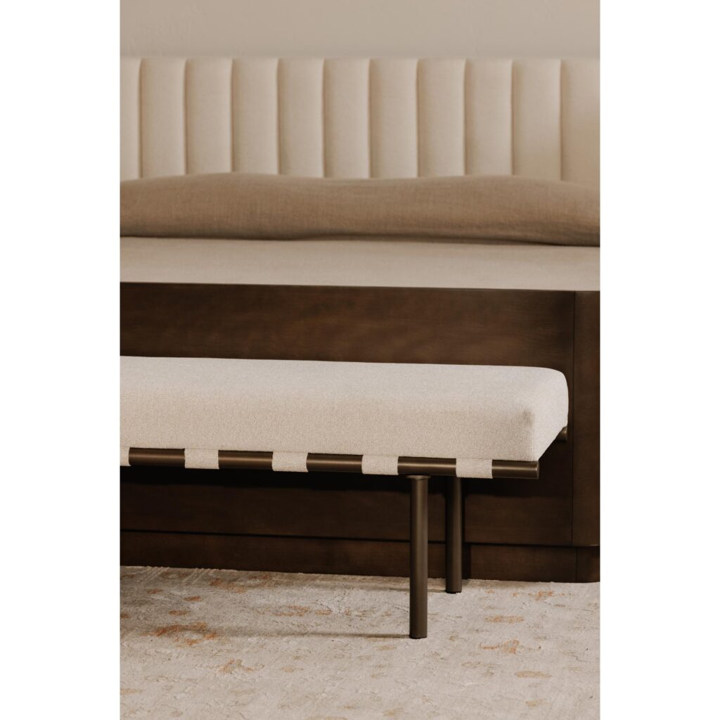 Carson Dining Bench Beige - Image 5