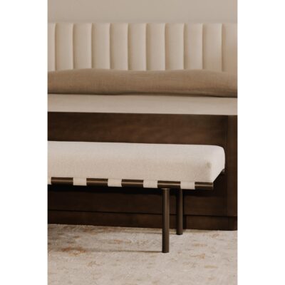 Carson Dining Bench Beige 11 Carson Dining Bench Beige YM-1016-34 YM 1016 34 10
