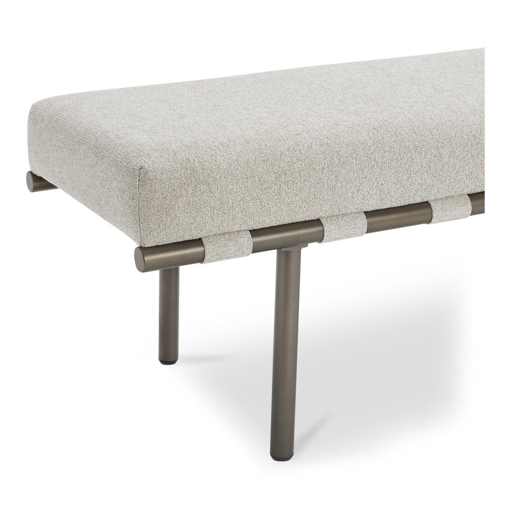 Carson Dining Bench Beige - Image 4