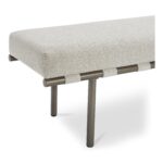 Carson Dining Bench Beige YM-1016-34 YM 1016 34 Carson closeup01 shadsilo
