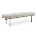 Carson Dining Bench Beige YM-1016-34 YM 1016 34 Carson diagR shadsilo