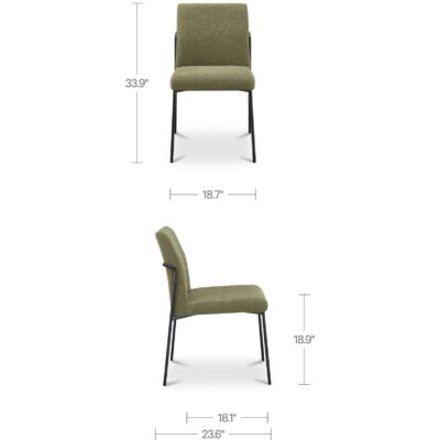 Danny Dining Chair Green-Set Of Two 5 Danny Dining Chair Green-Set Of Two YM-1018-16 YM 1018 16 70 dim