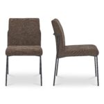 Danny Dining Chair Dark Brown Set of Two YM-1018-20 YM 1018 20 Danny frontside shadsilo