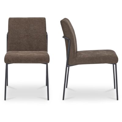 Danny Dining Chair Dark Brown Set of Two YM-1018-20 YM 1018 20 Danny frontside shadsilo