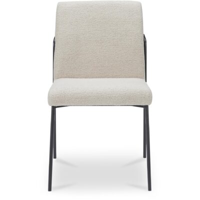 Danny Dining Chair Ivory Set of Two YM-1018-34 YM 1018 34 Danny front shadsilo