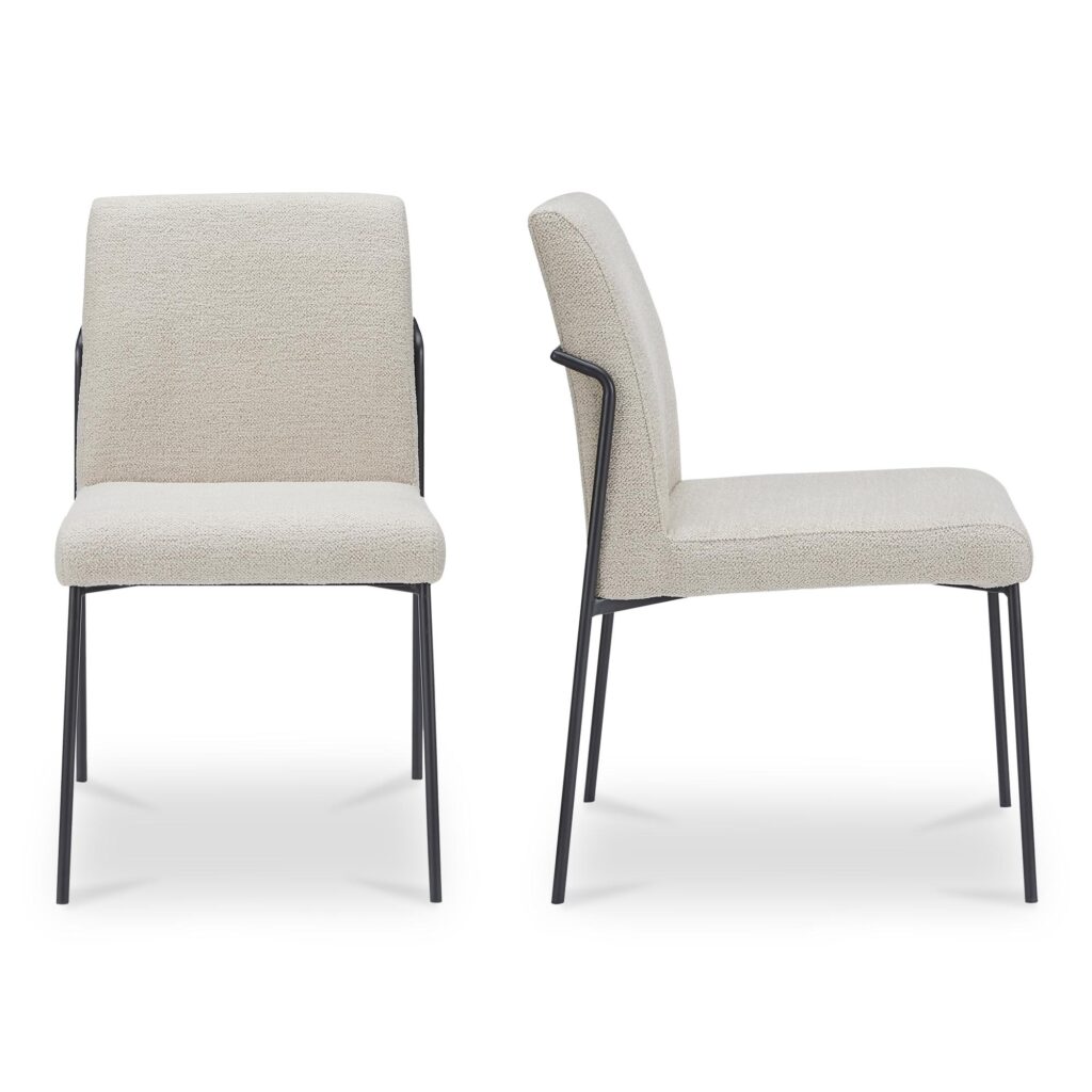 Danny Dining Chair Ivory Set of Two - Image 3