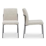 Danny Dining Chair Ivory Set of Two YM-1018-34 YM 1018 34 Danny frontside shadsilo