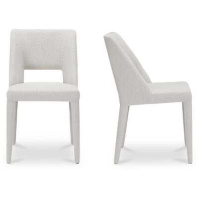 Joyce Dining Chair Beige - Set of Two YM-1019-34 YM 1019 34 Joyce frontside shadsilo
